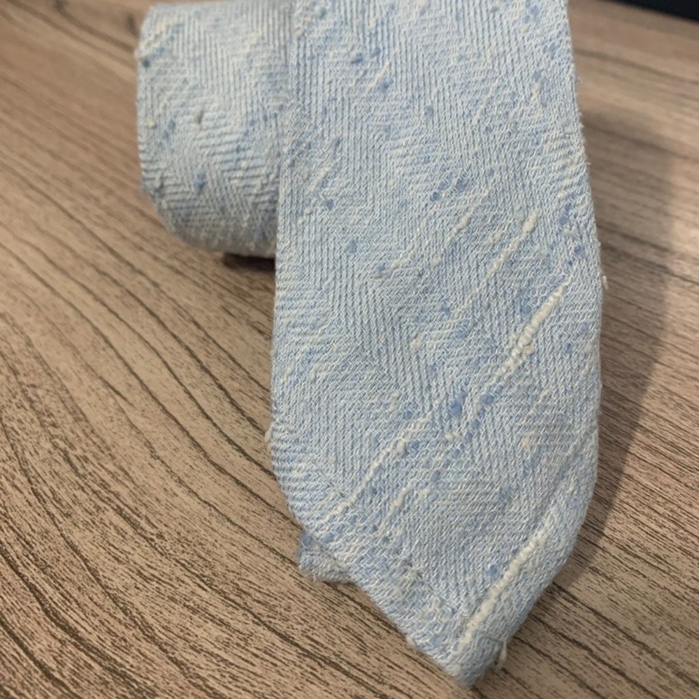 GANT Rugger Blue White Linen Neck Tie